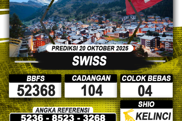 PREDIKSI SWISS 20 OKTOBER 2025 | PREDIKSI TOGEL KUNINGTOTO
