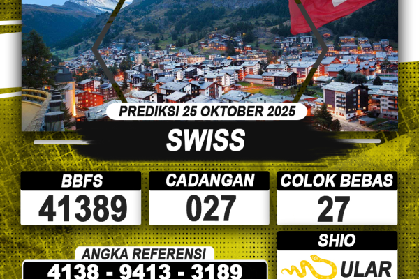 PREDIKSI SWISS 25 OKTOBER 2025 | PREDIKSI TOGEL KUNINGTOTO