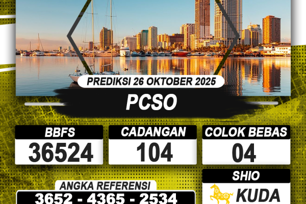 PREDIKSI PCSO 26 OKTOBER 2025 | PREDIKSI TOGEL KUNINGTOTO
