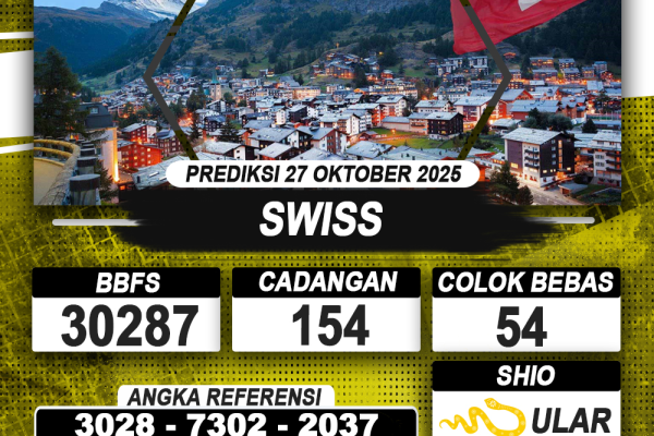 PREDIKSI SWISS 27 OKTOBER 2025 | PREDIKSI TOGEL KUNINGTOTO