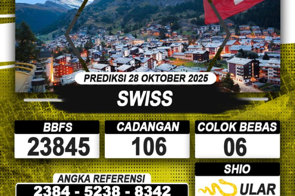 PREDIKSI SWISS 28 OKTOBER 2025 | PREDIKSI TOGEL KUNINGTOTO