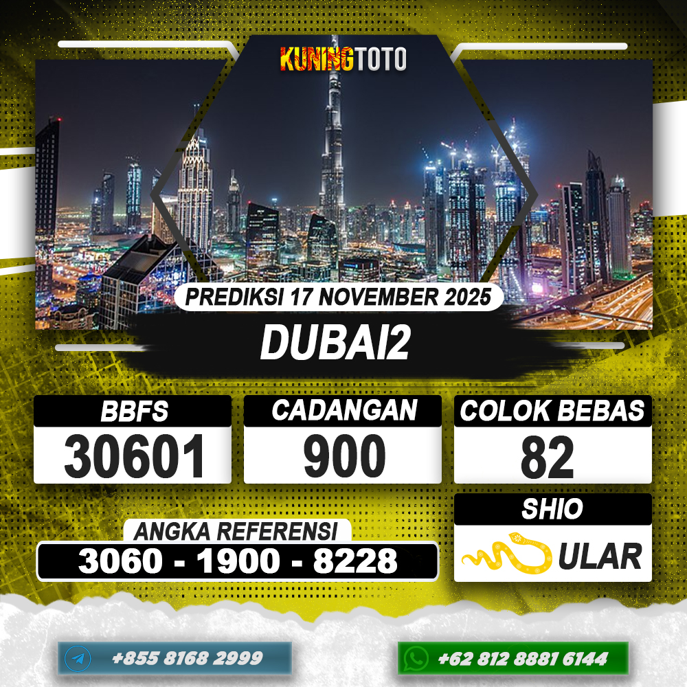 PREDIKSI DUBAI2 17 NOVEMBER 2025 | PREDIKSI TOGEL KUNINGTOTO