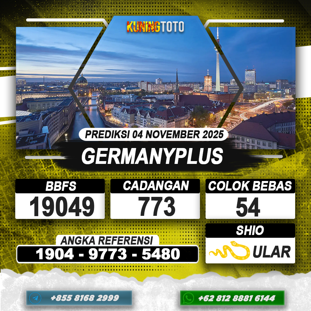 PREDIKSI GERMANYPLUS 04 NOVEMBER 2025 | PREDIKSI TOGEL KUNINGTOTO