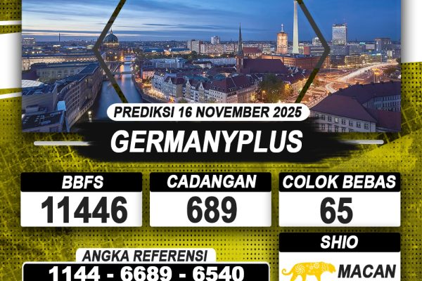 PREDIKSI GERMANYPLUS 16 NOVEMBER 2025 | PREDIKSI TOGEL KUNINGTOTO