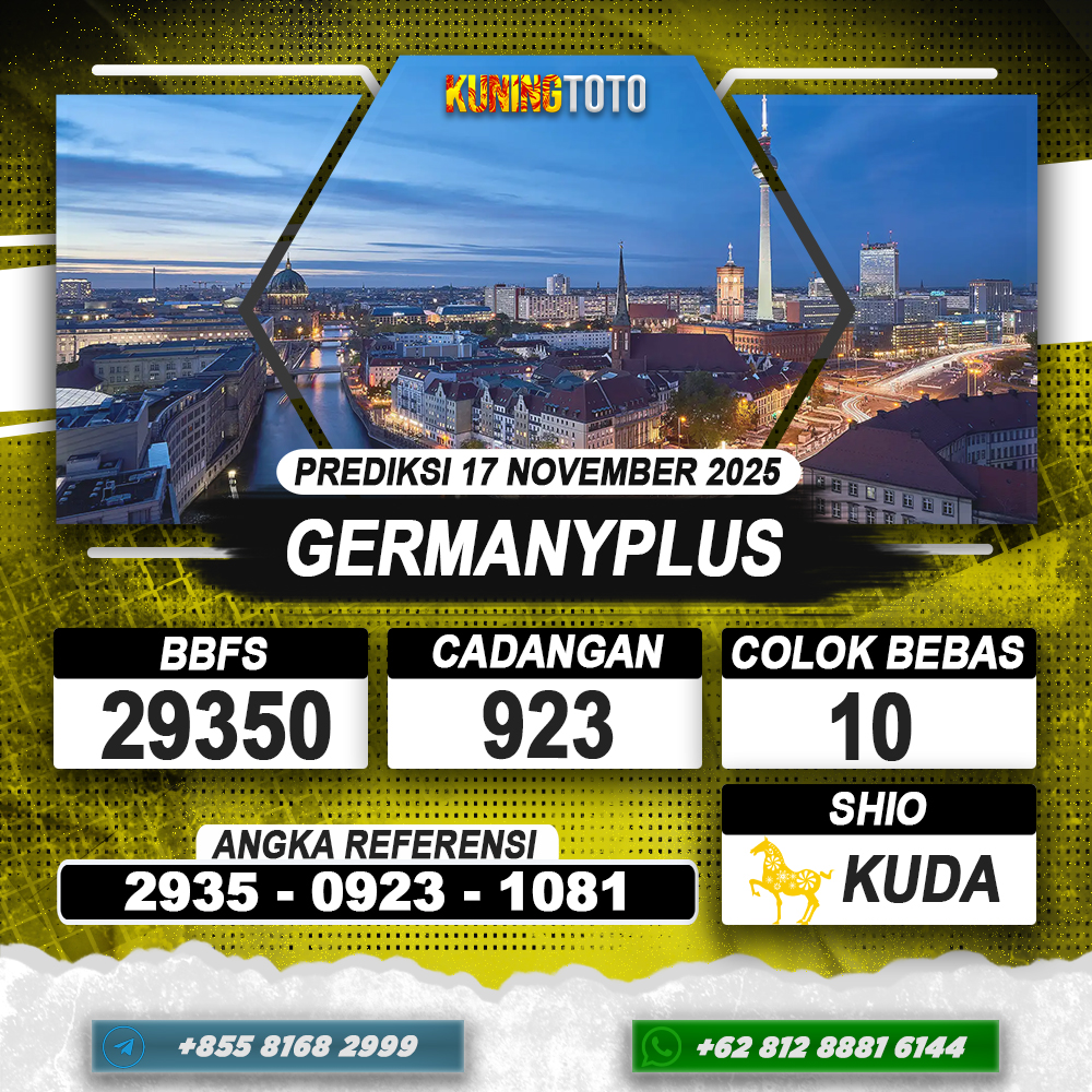 PREDIKSI GERMANYPLUS 17 NOVEMBER 2025 | PREDIKSI TOGEL KUNINGTOTO