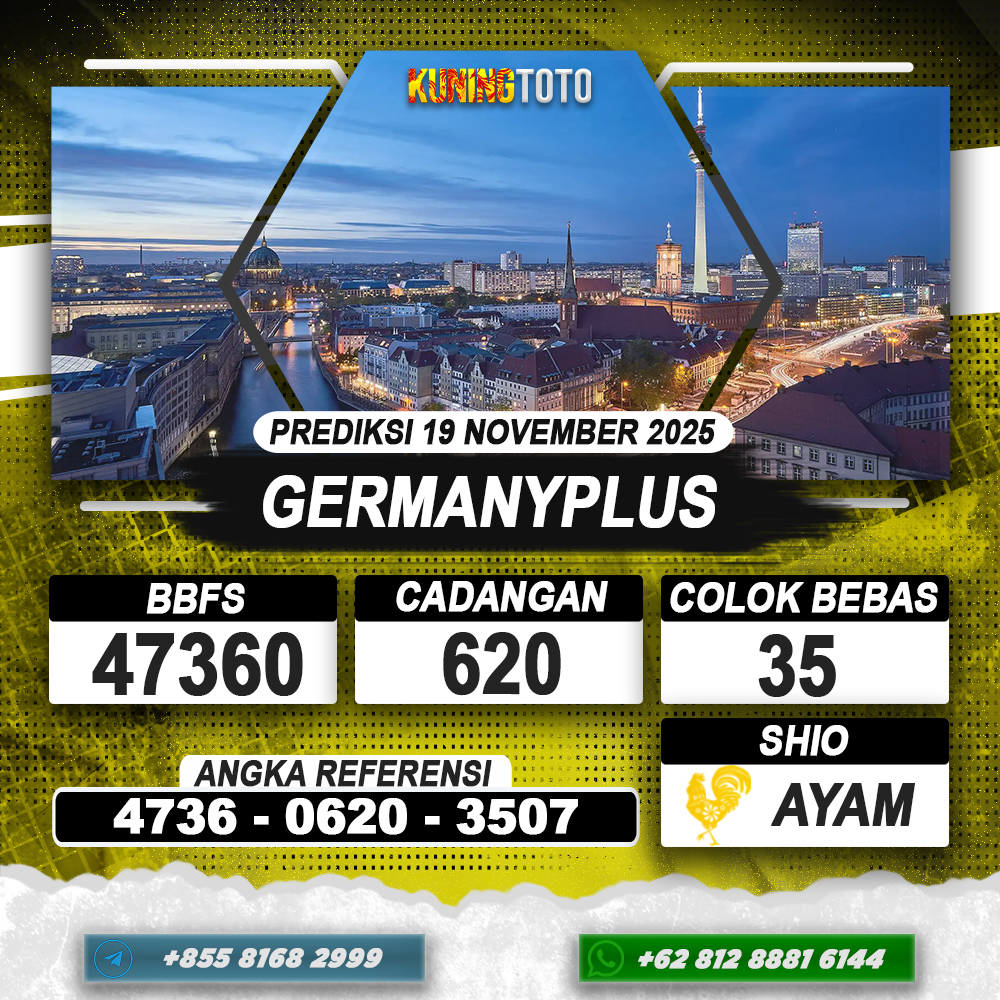 PREDIKSI GERMANYPLUS 19 NOVEMBER 2025 | PREDIKSI TOGEL KUNINGTOTO