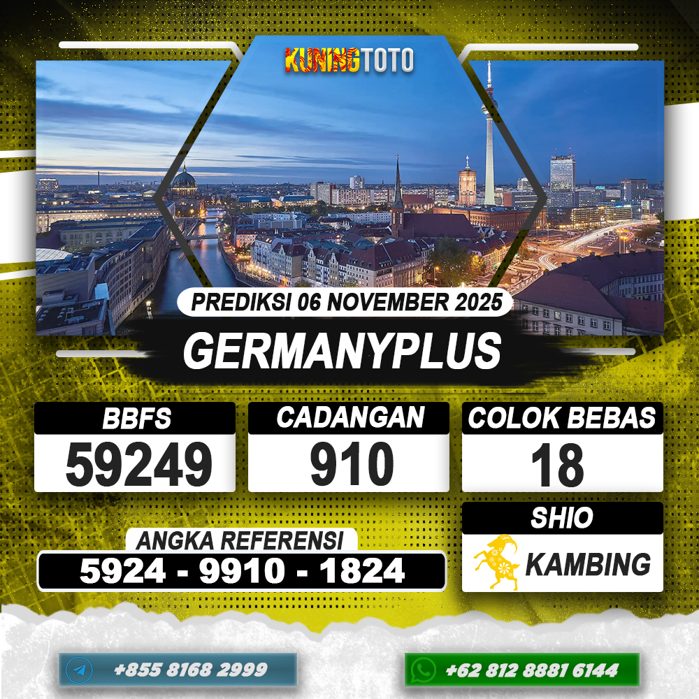 PREDIKSI GERMANYPLUS 06 NOVEMBER 2025 | PREDIKSI TOGEL KUNINGTOTO