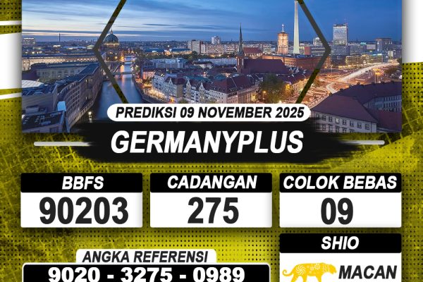 PREDIKSI GERMANYPLUS 09 NOVEMBER 2025 | PREDIKSI TOGEL KUNINGTOTO