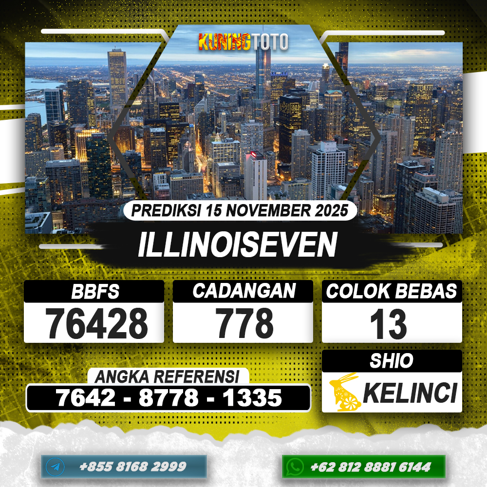 PREDIKSI ILLINOISEVEN 15 NOVEMBER 2025 | PREDIKSI TOGEL KUNINGTOTO
