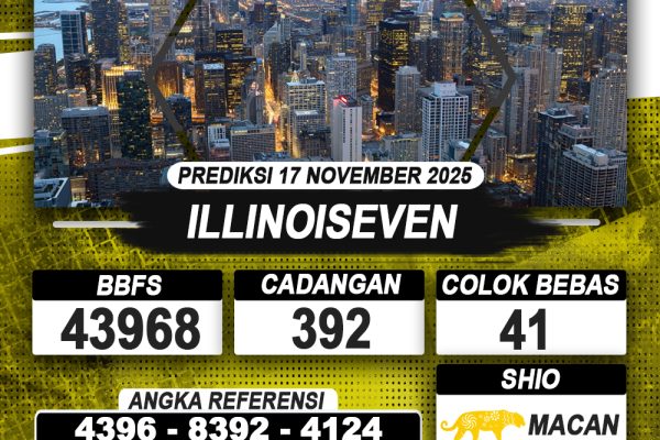 PREDIKSI ILLINOISEVEN 17 NOVEMBER 2025 | PREDIKSI TOGEL KUNINGTOTO