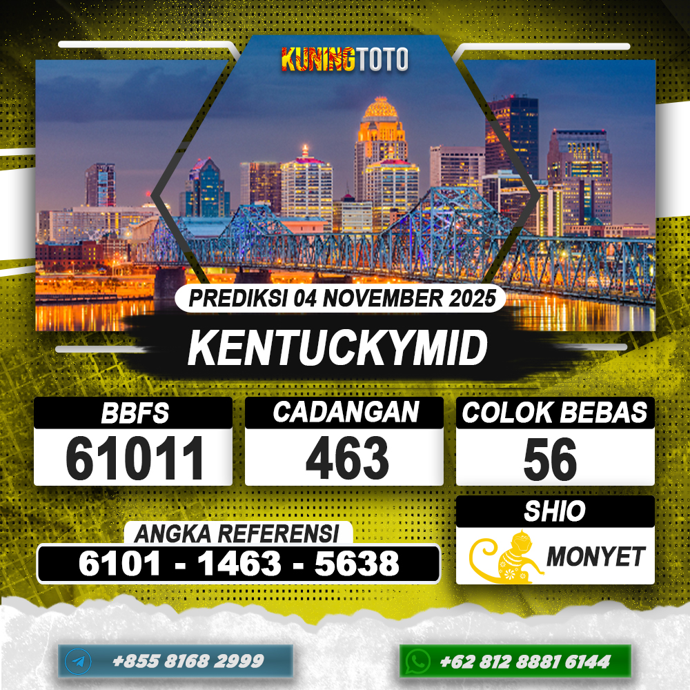 PREDIKSI KENTUCKYMID 04 NOVEMBER 2025 | PREDIKSI TOGEL KUNINGTOTO