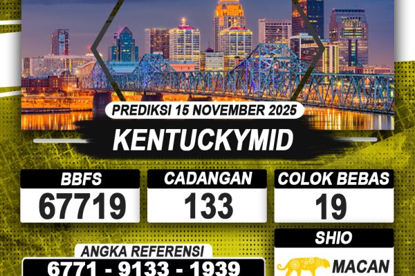 PREDIKSI KENTUCKYMID 15 NOVEMBER 2025 | PREDIKSI TOGEL KUNINGTOTO
