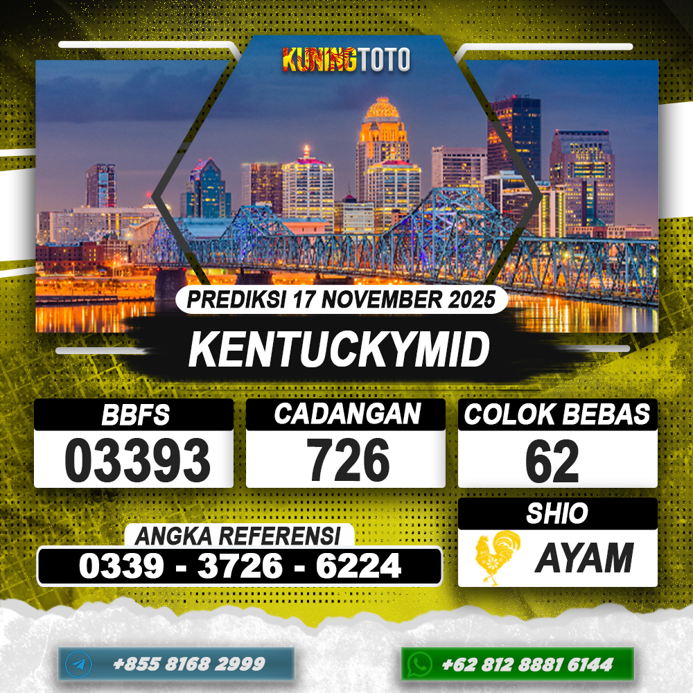PREDIKSI KENTUCKYMID 17 NOVEMBER 2025 | PREDIKSI TOGEL KUNINGTOTO