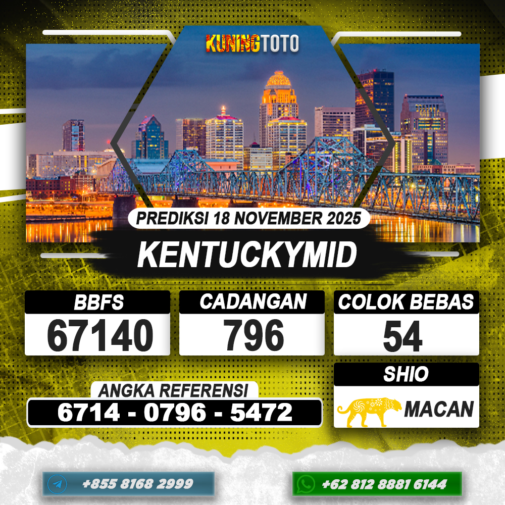 PREDIKSI KENTUCKYMID 18 NOVEMBER 2025 | PREDIKSI TOGEL KUNINGTOTO