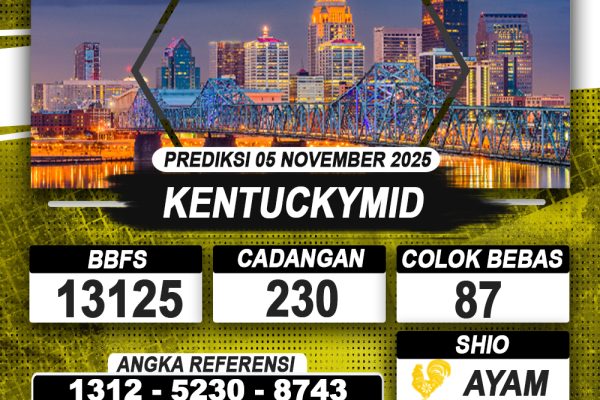 PREDIKSI KENTUCKYMID 05 NOVEMBER 2025 | PREDIKSI TOGEL KUNINGTOTO