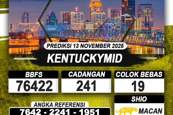 PREDIKSI KENTUCKYMID 13 NOVEMBER 2025 | PREDIKSI TOGEL KUNINGTOTO