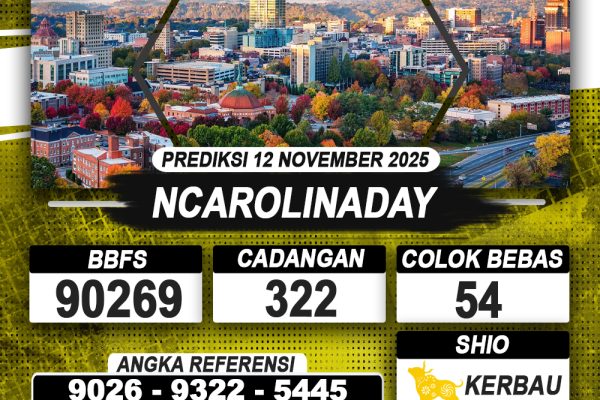 PREDIKSI NCAROLINADAY 12 NOVEMBER 2025 | PREDIKSI TOGEL KUNINGTOTO