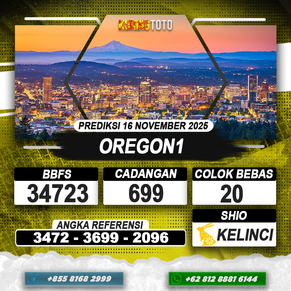 PREDIKSI OREGON1 16 NOVEMBER 2025 | PREDIKSI TOGEL KUNINGTOTO