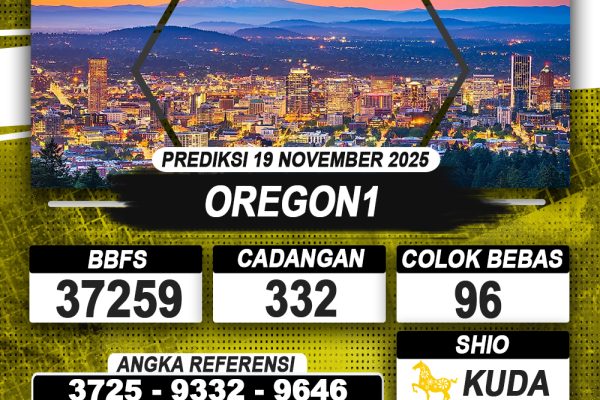 PREDIKSI OREGON1 19 NOVEMBER 2025 | PREDIKSI TOGEL KUNINGTOTO