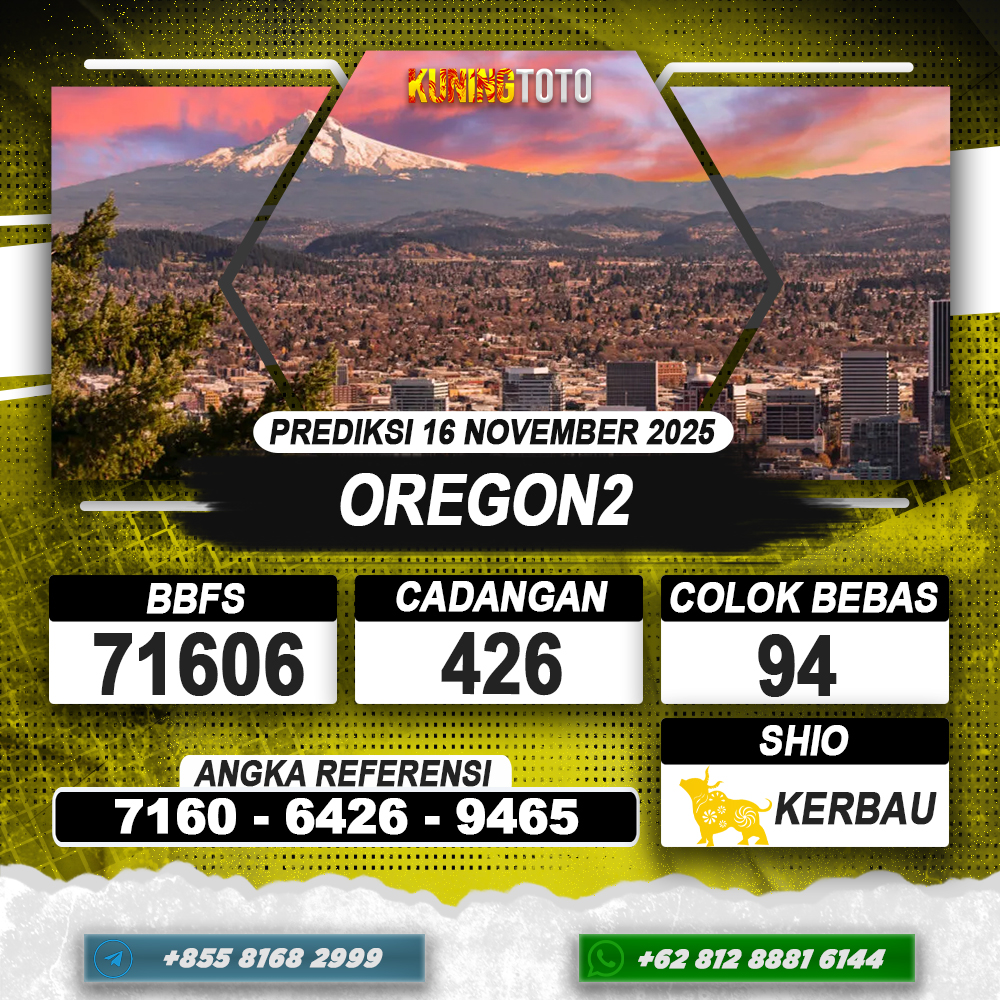 PREDIKSI OREGON2 16 NOVEMBER 2025 | PREDIKSI TOGEL KUNINGTOTO