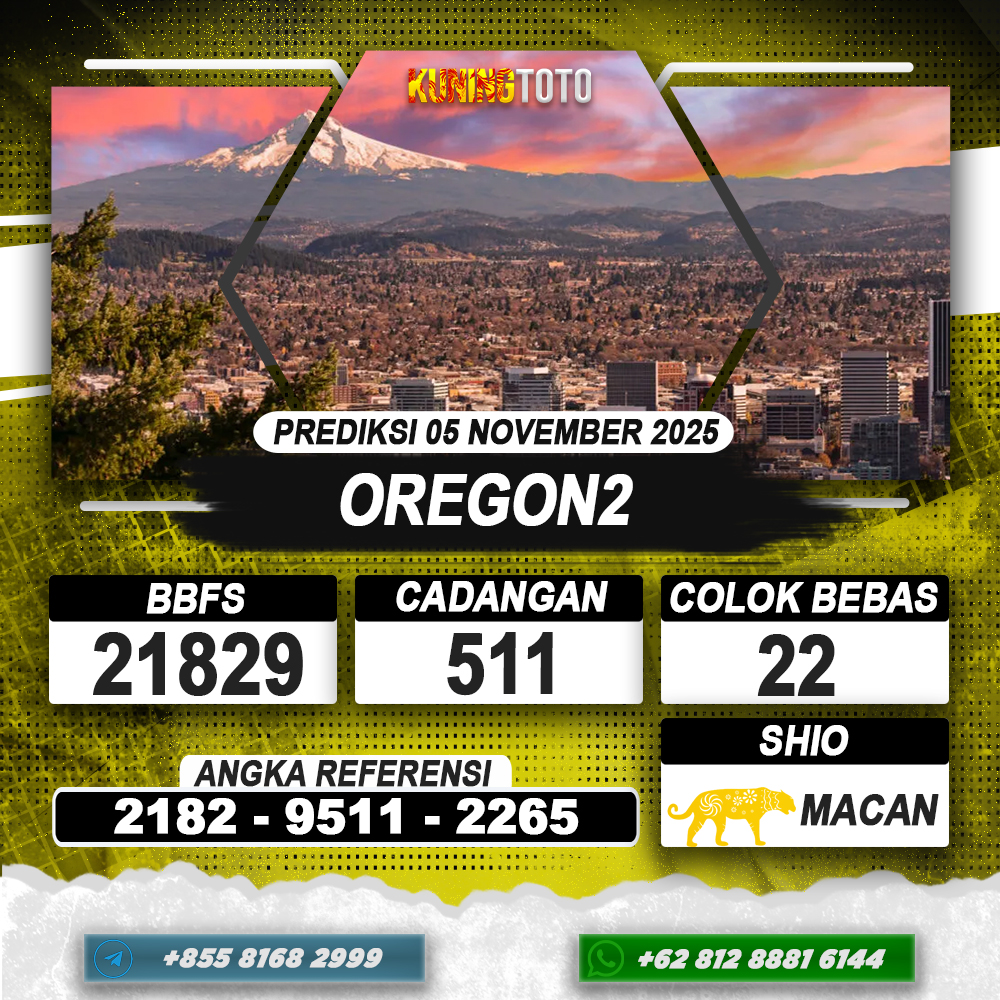 PREDIKSI OREGON2 05 NOVEMBER 2025 | PREDIKSI TOGEL KUNINGTOTO