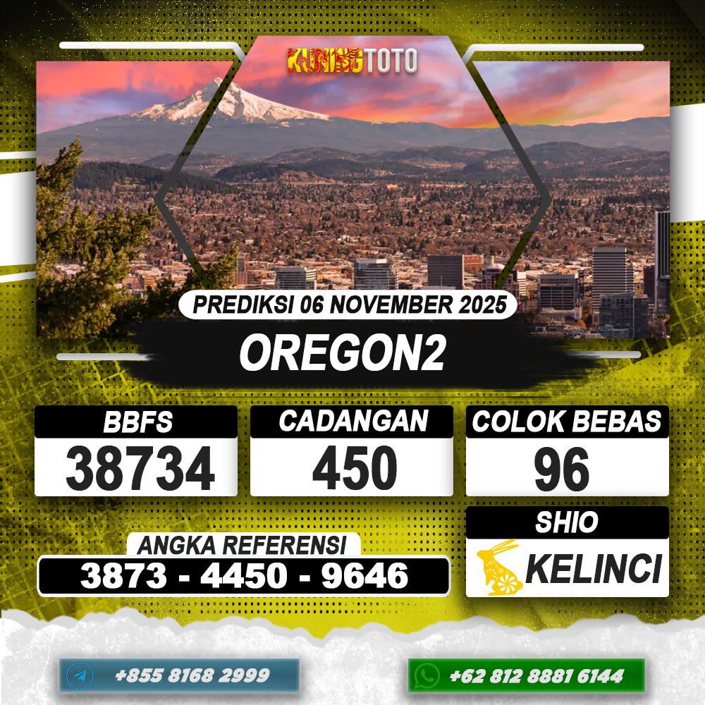 PREDIKSI OREGON2 06 NOVEMBER 2025 | PREDIKSI TOGEL KUNINGTOTO