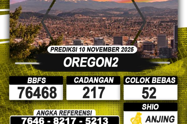 PREDIKSI OREGON2 10 NOVEMBER 2025 | PREDIKSI TOGEL KUNINGTOTO