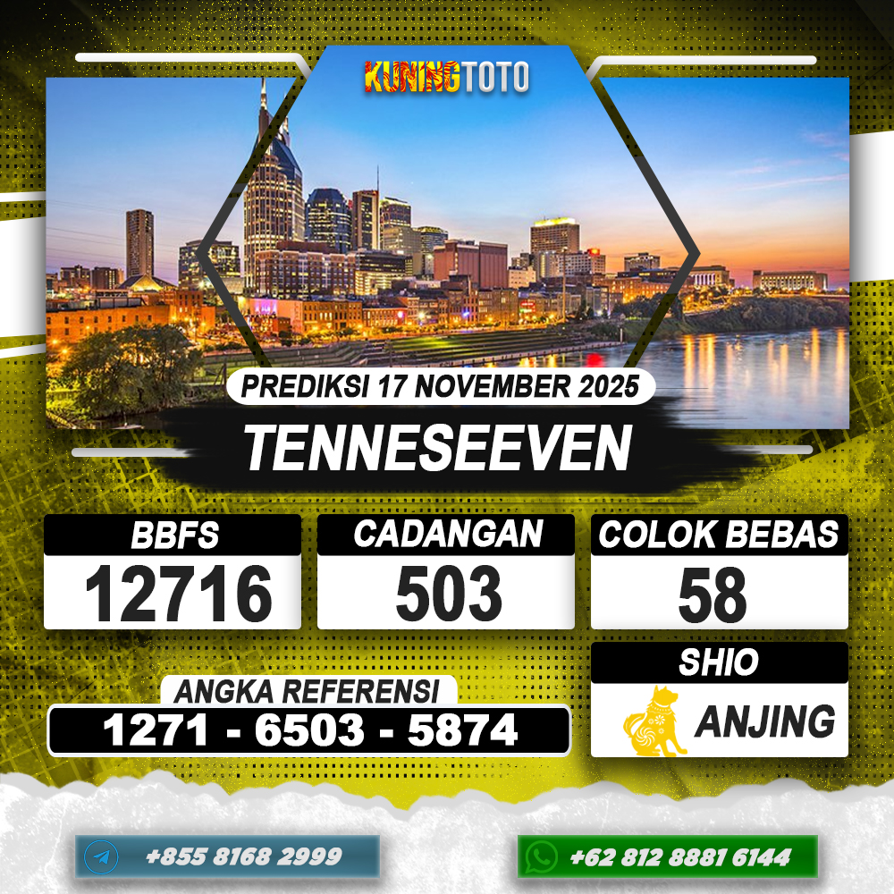 PREDIKSI TENNESEEVEN 17 NOVEMBER 2025 | PREDIKSI TOGEL KUNINGTOTO