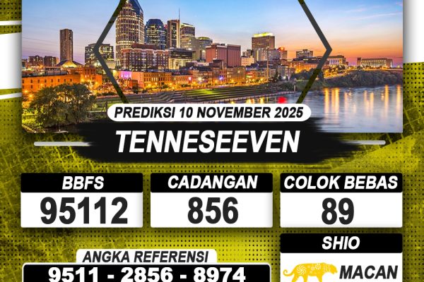 PREDIKSI TENNESEEVEN 10 NOVEMBER 2025 | PREDIKSI TOGEL KUNINGTOTO