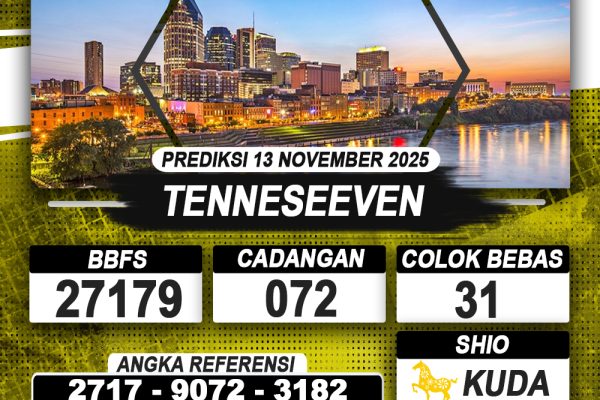 PREDIKSI TENNESEEVEN 13 NOVEMBER 2025 | PREDIKSI TOGEL KUNINGTOTO