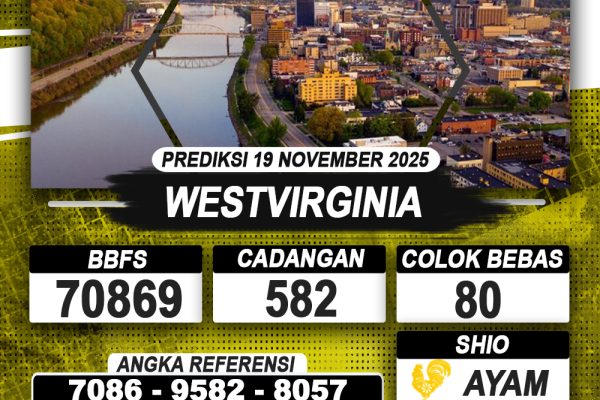 PREDIKSI WESTVIRGINIA 19 NOVEMBER 2025 | PREDIKSI TOGEL KUNINGTOTO