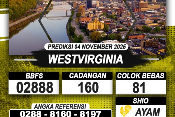 PREDIKSI WESTVIRGINIA 04 NOVEMBER 2025 | PREDIKSI TOGEL KUNINGTOTO