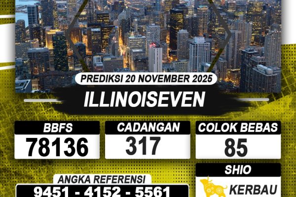 PREDIKSI ILLINOISEVEN 20 NOVEMBER 2025 | PREDIKSI TOGEL KUNINGTOTO