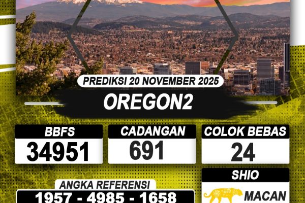 PREDIKSI OREGON2 20 NOVEMBER 2025 | PREDIKSI TOGEL KUNINGTOTO