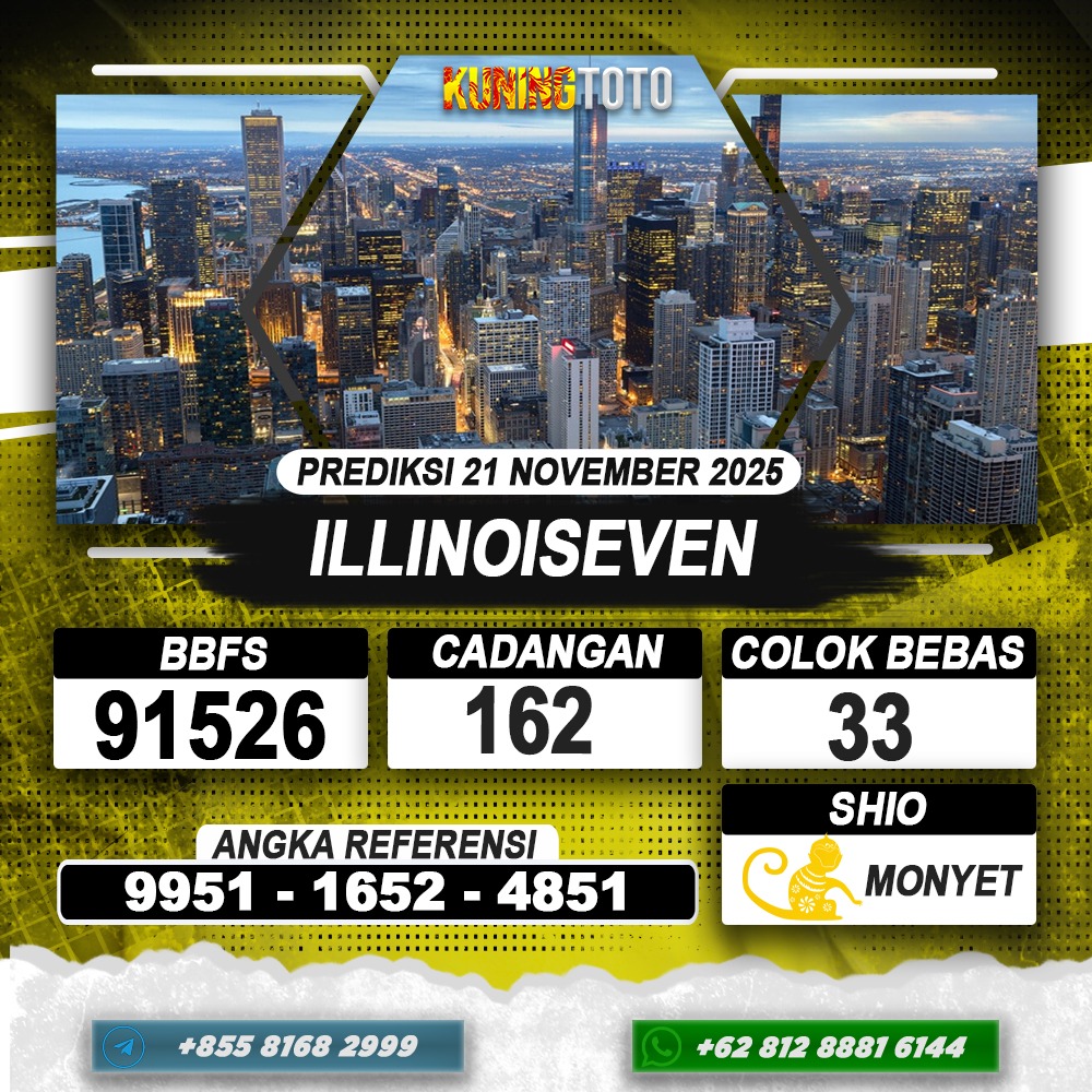 PREDIKSI ILLINOISEVEN 21 NOVEMBER 2025 | PREDIKSI TOGEL KUNINGTOTO