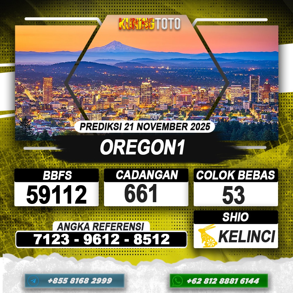 PREDIKSI OREGON1 21 NOVEMBER 2025 | PREDIKSI TOGEL KUNINGTOTO