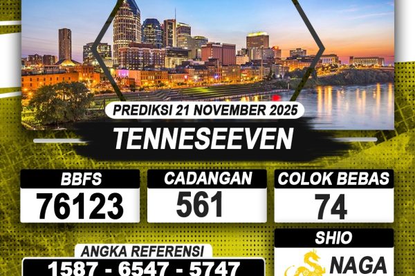 PREDIKSI TENNESEEVEN 21 NOVEMBER 2025 | PREDIKSI TOGEL KUNINGTOTO