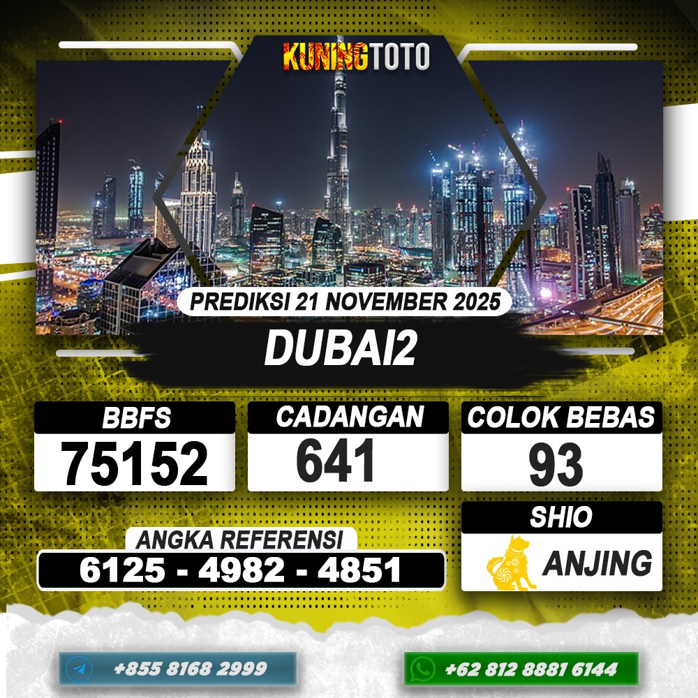 PREDIKSI DUBAI2 21 NOVEMBER 2025 | PREDIKSI TOGEL KUNINGTOTO