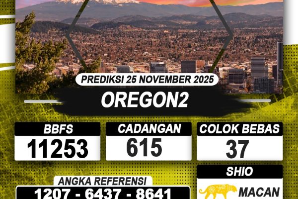PREDIKSI OREGON2 25 NOVEMBER 2025 | PREDIKSI TOGEL KUNINGTOTO