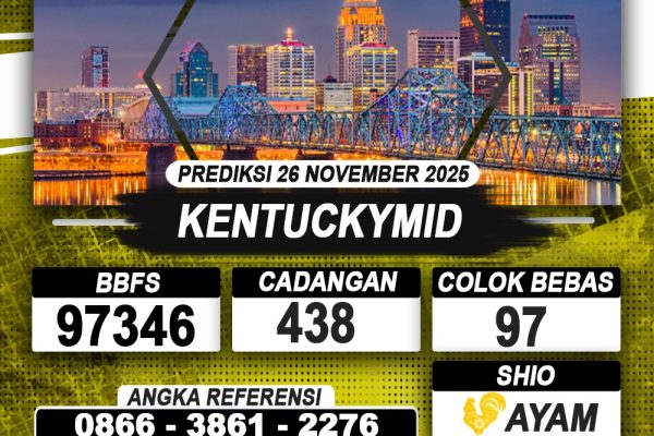 PREDIKSI KENTUCKYMID 26 NOVEMBER 2025 | PREDIKSI TOGEL KUNINGTOTO