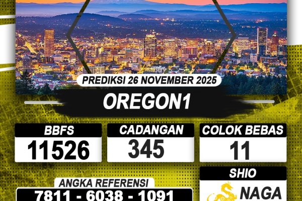 PREDIKSI OREGON1 26 NOVEMBER 2025 | PREDIKSI TOGEL KUNINGTOTO