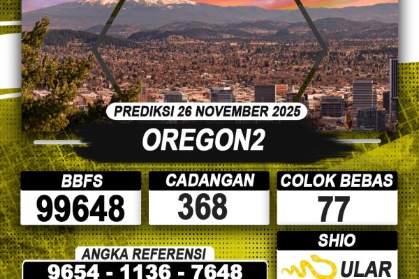 PREDIKSI OREGON2 26 NOVEMBER 2025 | PREDIKSI TOGEL KUNINGTOTO