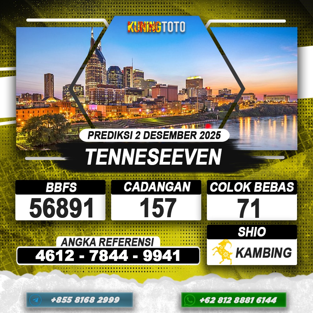 PREDIKSI TENNESEEVEN 02 DESEMBER 2025 | PREDIKSI TOGEL KUNINGTOTO