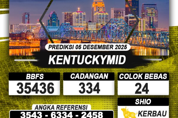 PREDIKSI KENTUCKYMID 05 DESEMBER 2025 | PREDIKSI TOGEL KUNINGTOTO