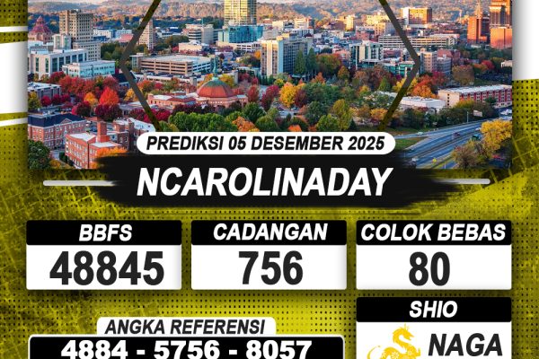 PREDIKSI NCAROLINADAY 05 DESEMBER 2025 | PREDIKSI TOGEL KUNINGTOTO