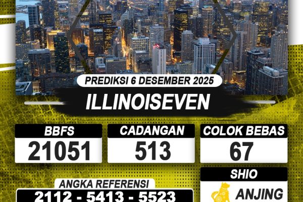 PREDIKSI ILLINOISEVEN 06 DESEMBER 2025 | PREDIKSI TOGEL KUNINGTOTO